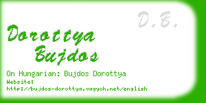 dorottya bujdos business card
